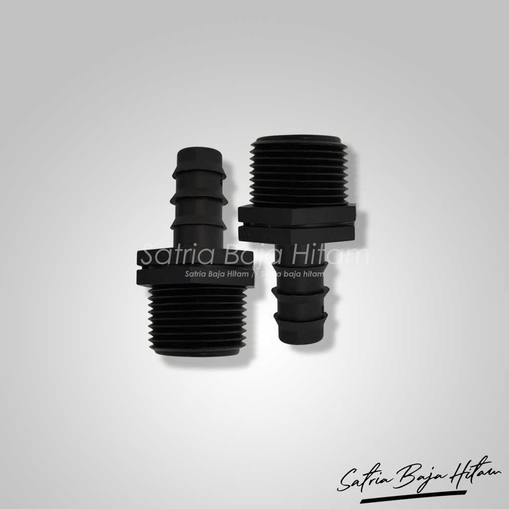 Male Konektor 1/2 Untuk Selang PE 16 mm