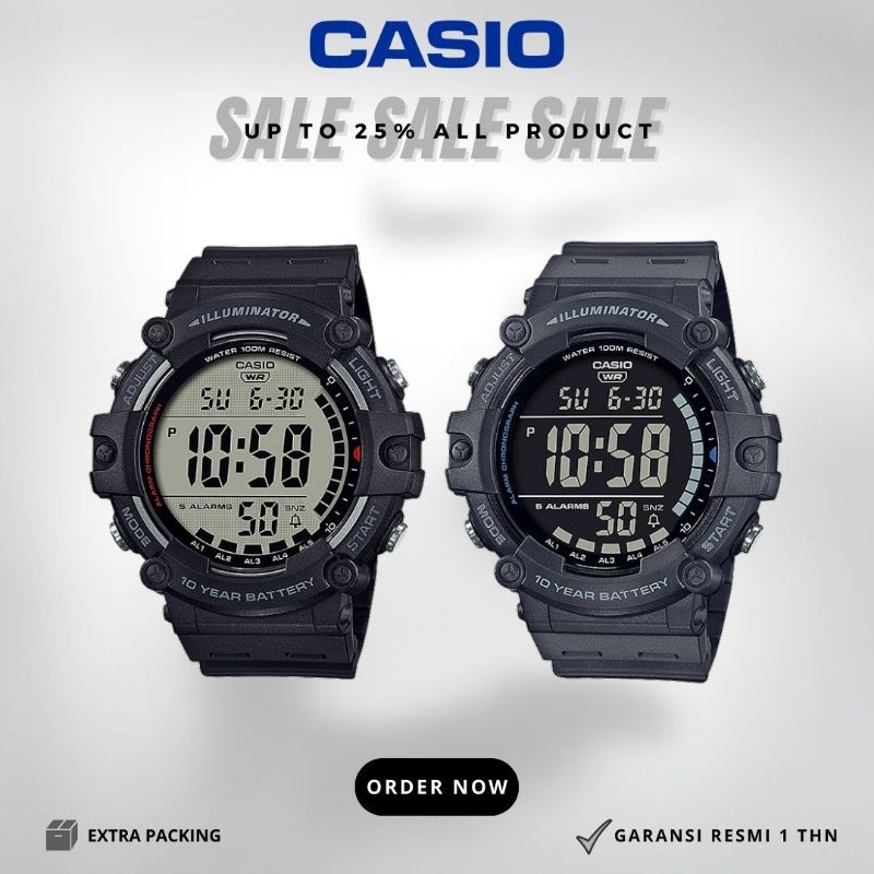 Jam Tangan Casio AE-1500WH-1AV AE-1500WH-8BV / AE 1500WH 1AV AE 1500 8BVDF ORIGINAL Best Seller