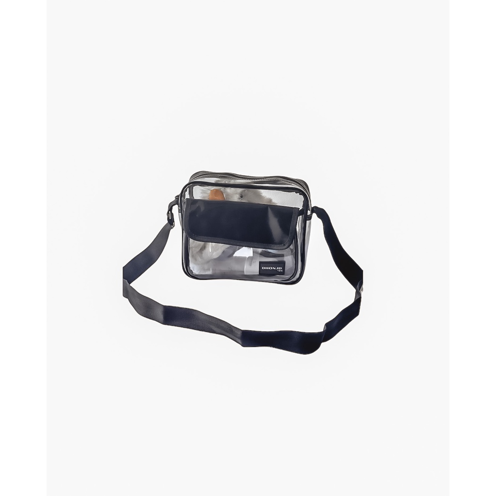 Tas mika bening  transparan Dhon.id pria wanita gratis gelang dan kalung