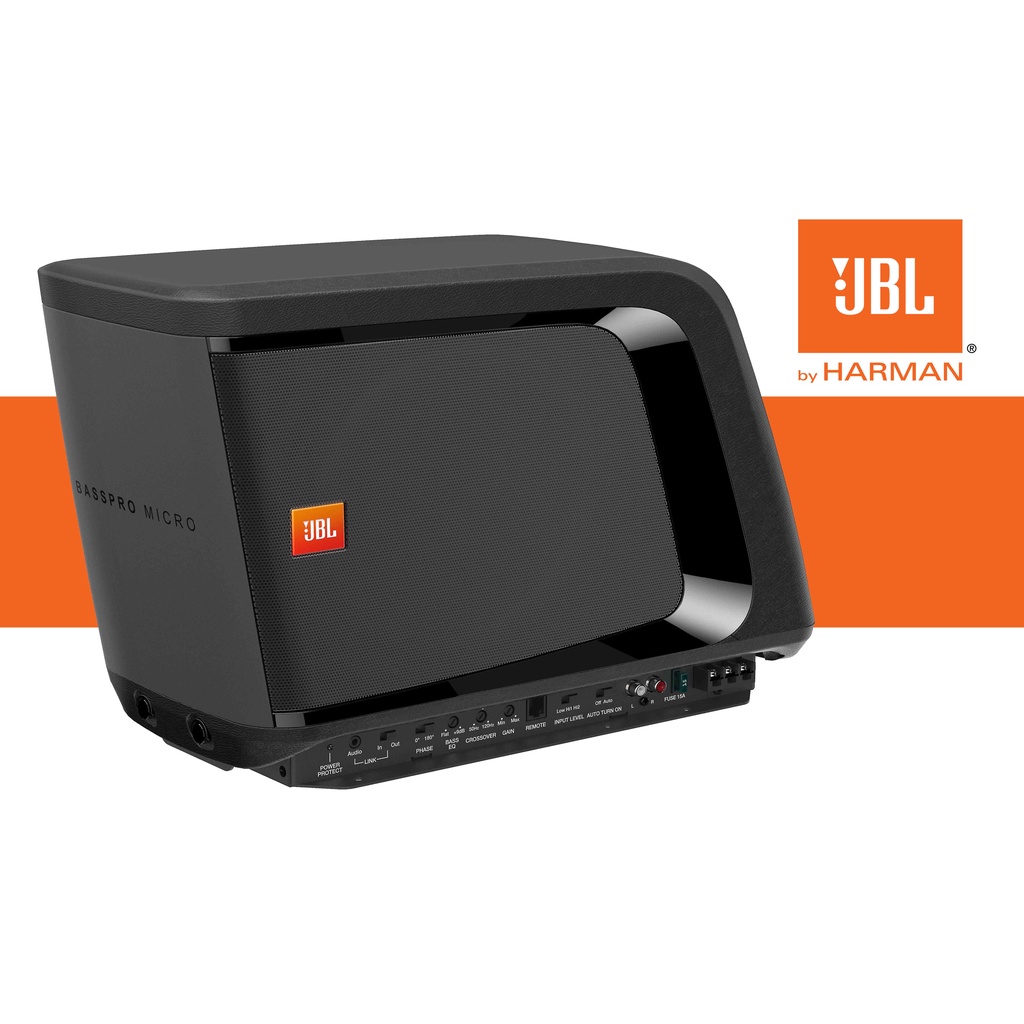 JBL Basspro Micro Powered Subwoofer Aktif 8 inch Built in D Class Amplifier