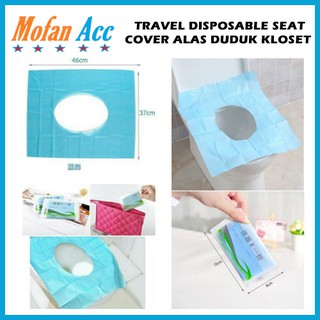 Toilet Seat Cover Alas Duduk kloset Tissue Portable Tisu Tatakan Wc Kertas Paper Plastik Closet