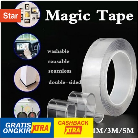 

Nano Magic 1 m Double Tape Bening Tahan Air 30mm x 1m TAPE PU SOFT GEL