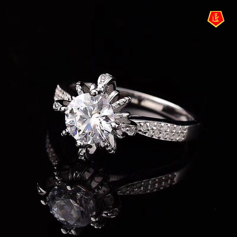 Wishing Fountain Ring Pt950 Platinum Moissanite