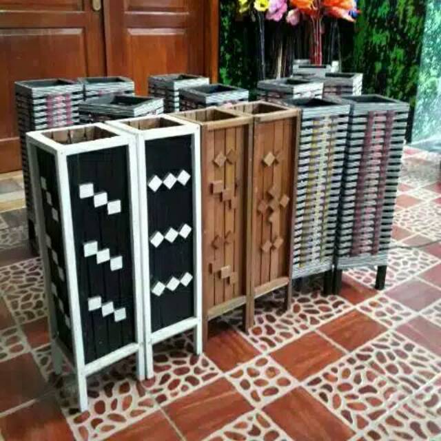 Inilah Contoh Pot Bunga Dari Bambu Terpopuler - Informasi Seputar