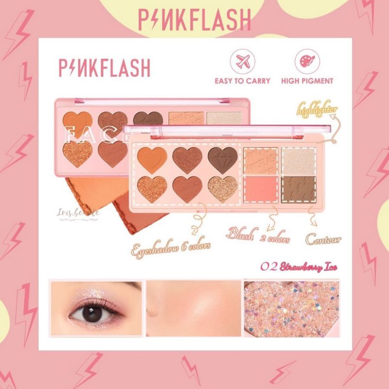 PINKFLASH Pink Dessert 12 Shades Eyeshadow Palette