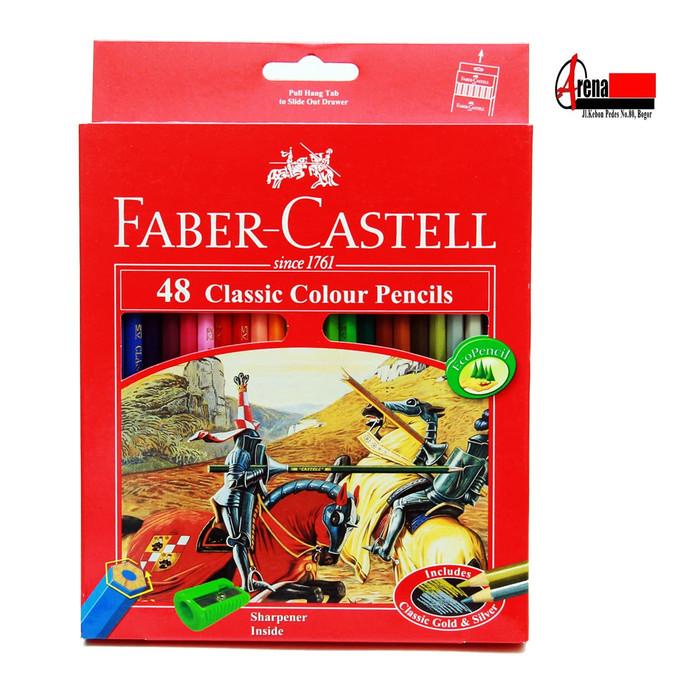 

PENCIL COLOUR PENSIL WARNA CLASSIC COLOUR FABER CASTELL 48 COLOR
