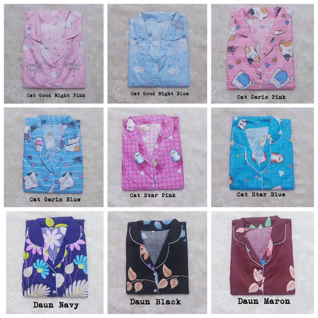 Setelan Piyama Baju Tidur PP High Quality Ld 104 Cm Dewasa-1