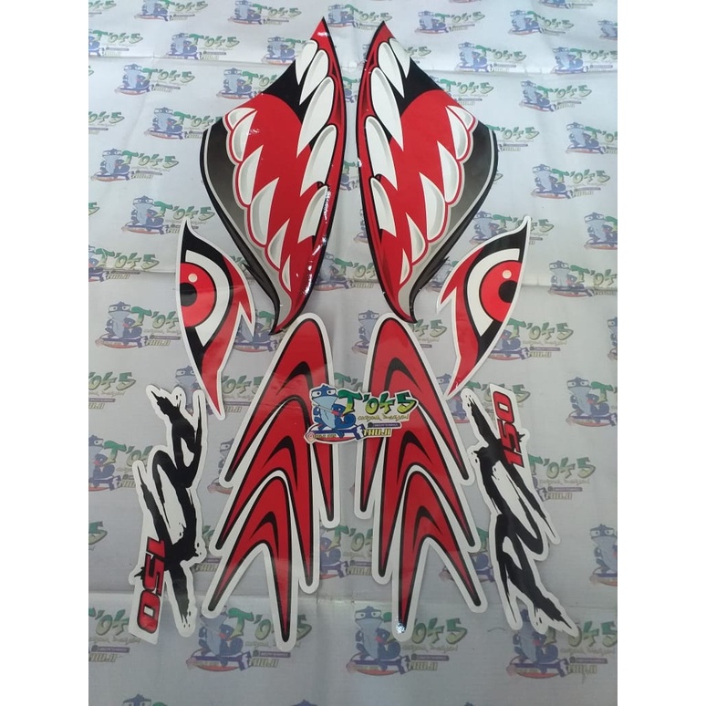 Sticker striping pcx 150 motif shark