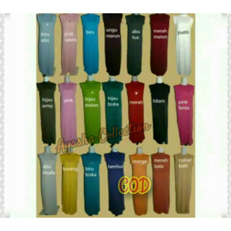 Manset Gamis Bahan Kaos Buntung