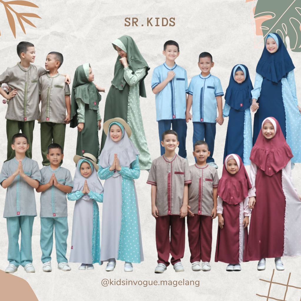 (COD)SR.KIDS/ ANV/GAMIS YASMEEN & KOKO NIZAM /Gamis ANV /Gamis couple