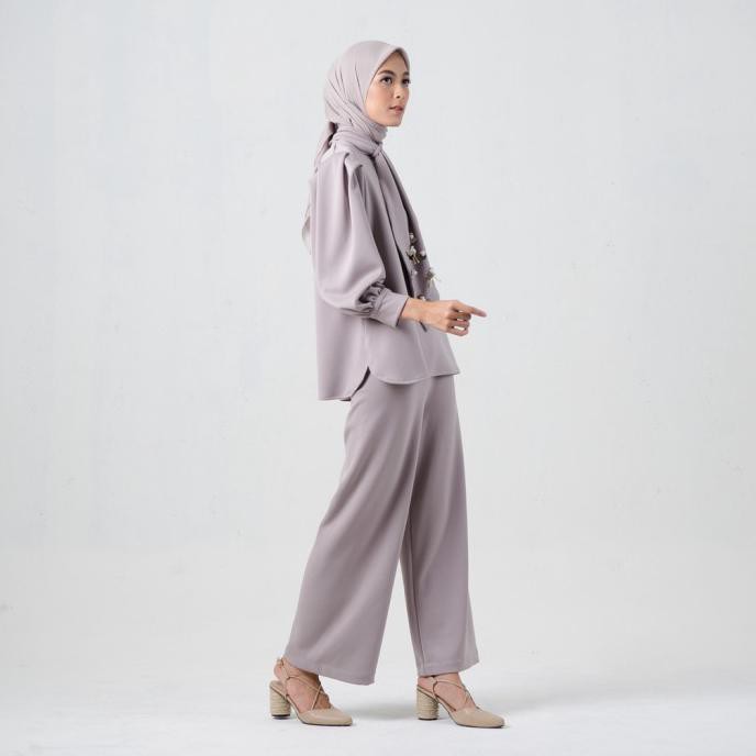 Ready Oke] Jenna & Kaia - Kimmy Top Grey - M