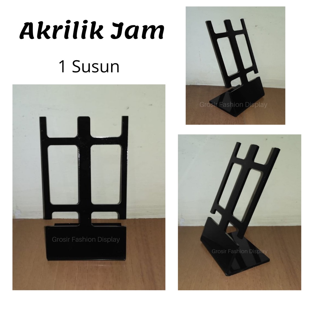Akrilik Jam Tangan Susun Display  Stand Tempat Pajangan Jam Tangan Aksesoris Tempat Arloji - BH