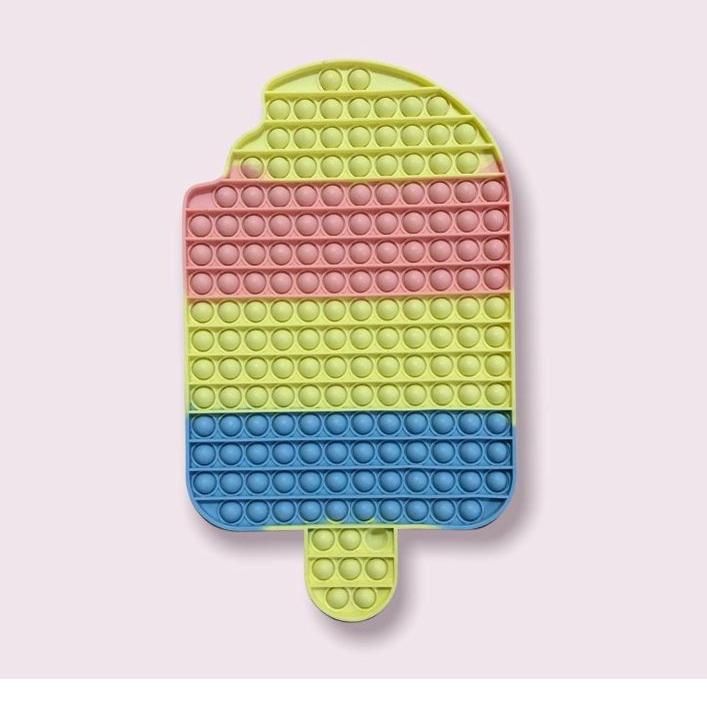 [KODE BARANG ZQ2335] Mainan Popit Anak Rainbow SUPER Jumbo Pop It Rainbow Kotak Dadu Love Popits Fid