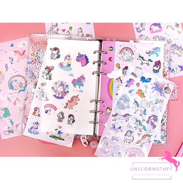 1 Set Notebook Kulit Unicorn Anak Diary Buku Catatan Journal Pink Binder Kado Hadiah Sekolah Kuliah Perempuan Cewek