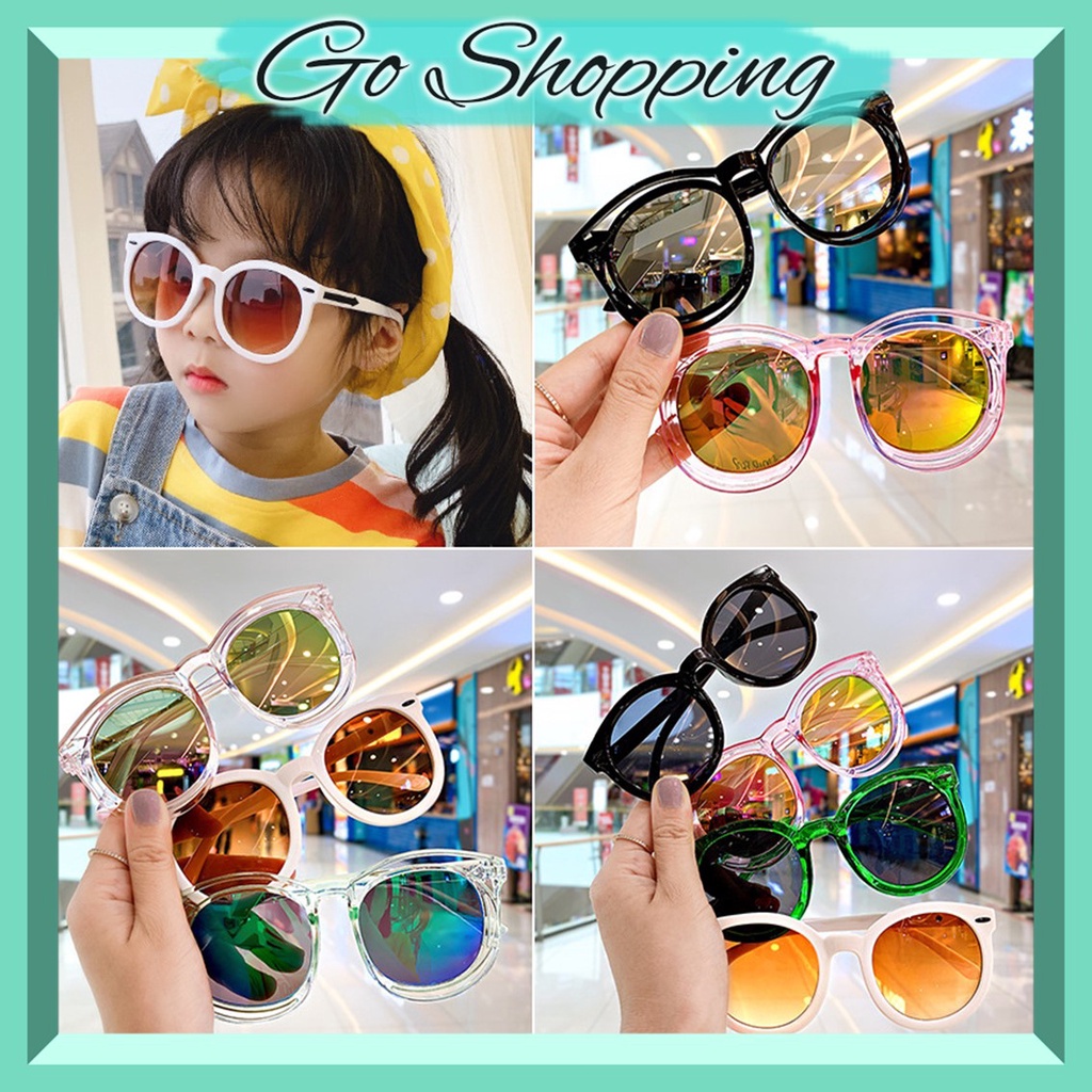 GO! KC610 Kacamata Fashion Anak Retro  Kaca Mata Ulzzang Vintage Sunglasses