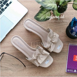  SANDAL  HIGH HEELS KACA  WANITA HAK TINGGI IMPORT PESTA  