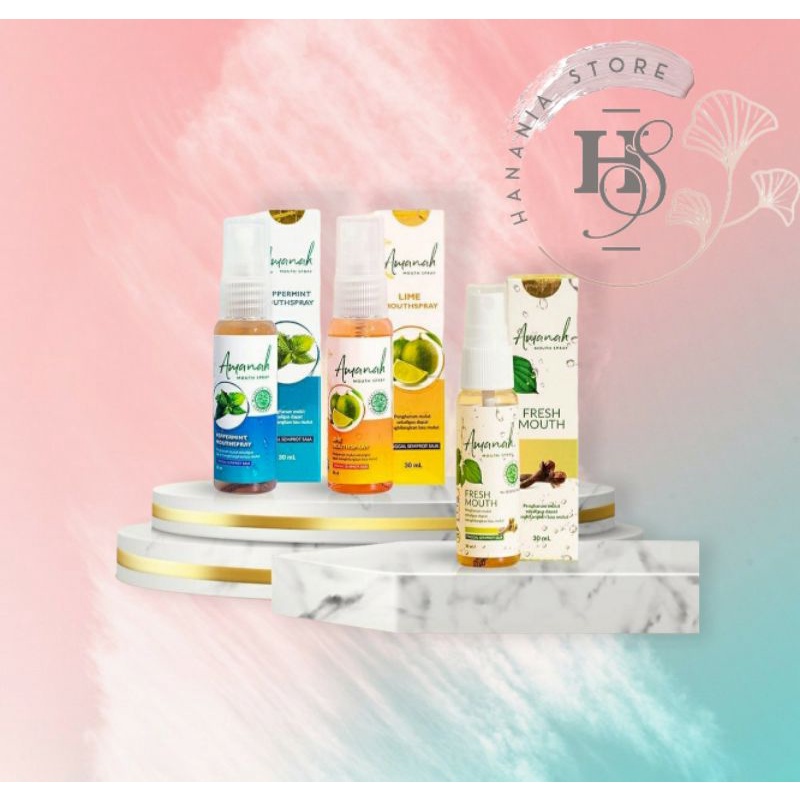 Parfum Penghilang Bau Mulut Obat Bau Mulut Pengharum Mulut Amanah Fresh Mouth Spray