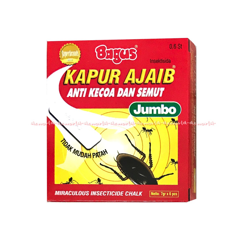 Bagus Kapur Ajaib Anti Kecoa Semut Jumbo Insecticide Chalk 6pcs