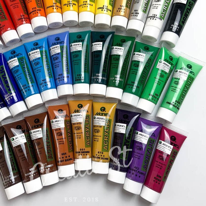 

Flash Sale!! (fac-655) Acrylic Maries 30 ml Paint Acrylic Colour PART 1