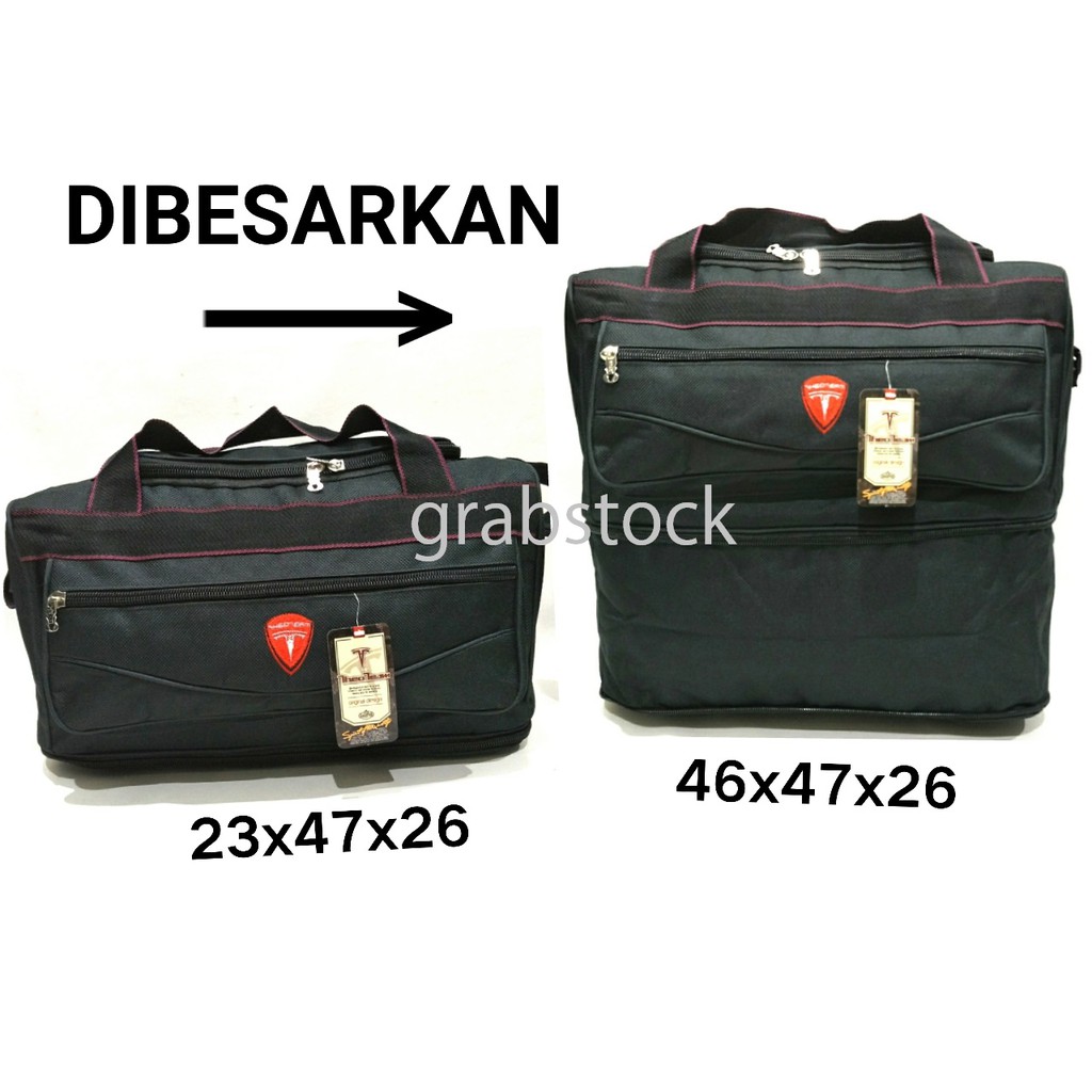 Theo Travel Bag Susun U - Hitam