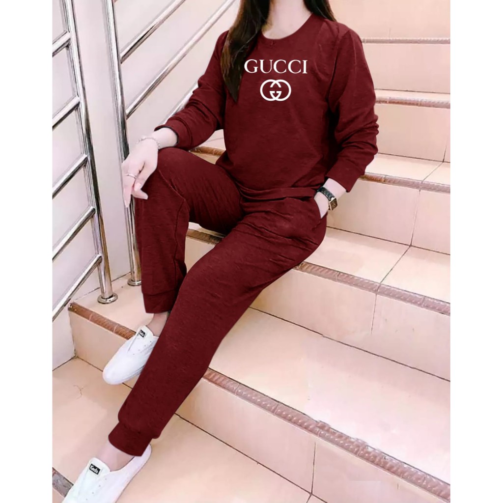 BISA COD / ALIPIO FASHION - SETELAN GIRL UCCI / fashiin wanita / atasan / jogger / terbaru