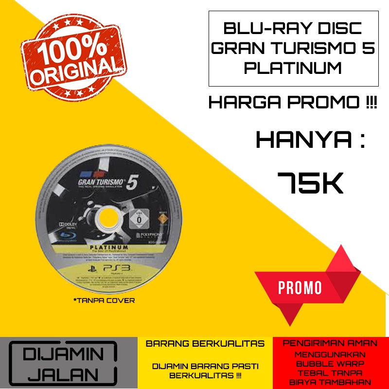 BD/CD/KASET PS3 GRAN TURISMO 5 PLATINUM