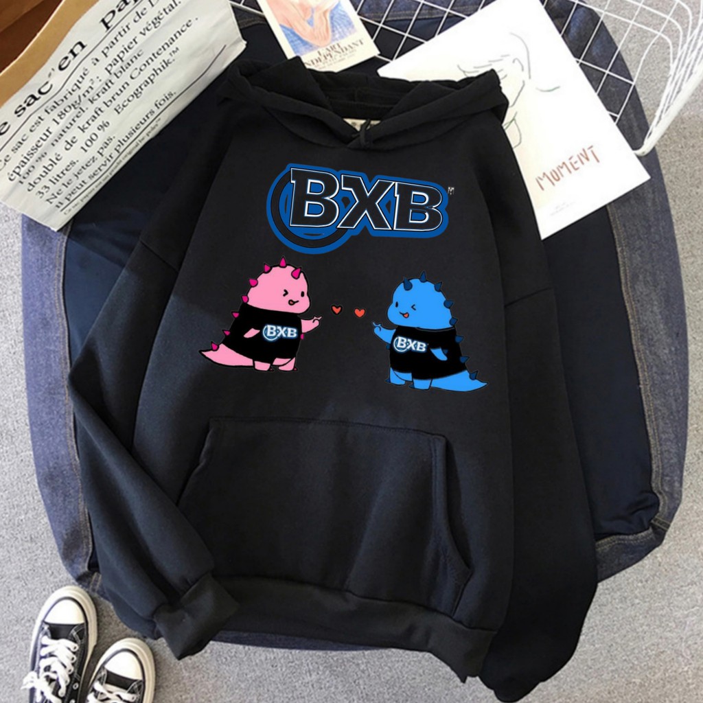 Hoodie BXB Betrand Peto Original Murah Jaket Bensu Wanita Warna Hitam Biru Oversize Size M L XL XXL