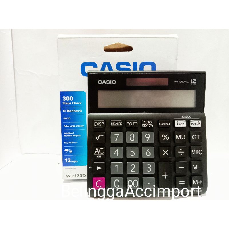 

TERMURAH KALKULATOR CASIO Check and Recheck 100% original no WJ-120D