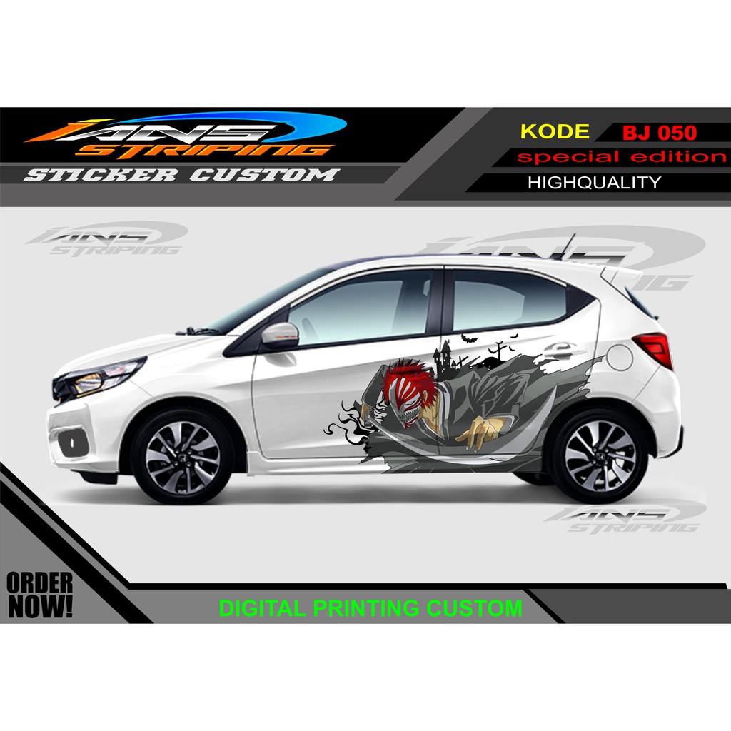 STIKER MOBIL SAMPING KARTOON/ DECAL STIKER MOBIL BRIO, JAZZ, UNIVERSAL