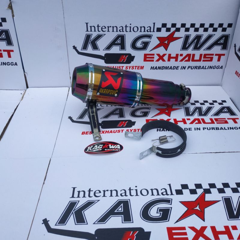 KNALPOT RACING TABUNG SILENCER SELENCER AKRAPOVIC R15 V3 CBR 150R CB 150R BYSON GSX-R 150 SATRIA FU