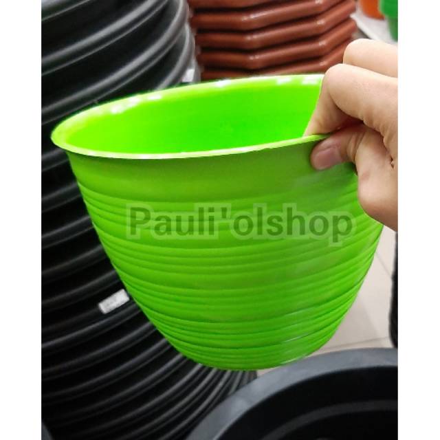 Pot bunga sarang tawon warna warni 21cm