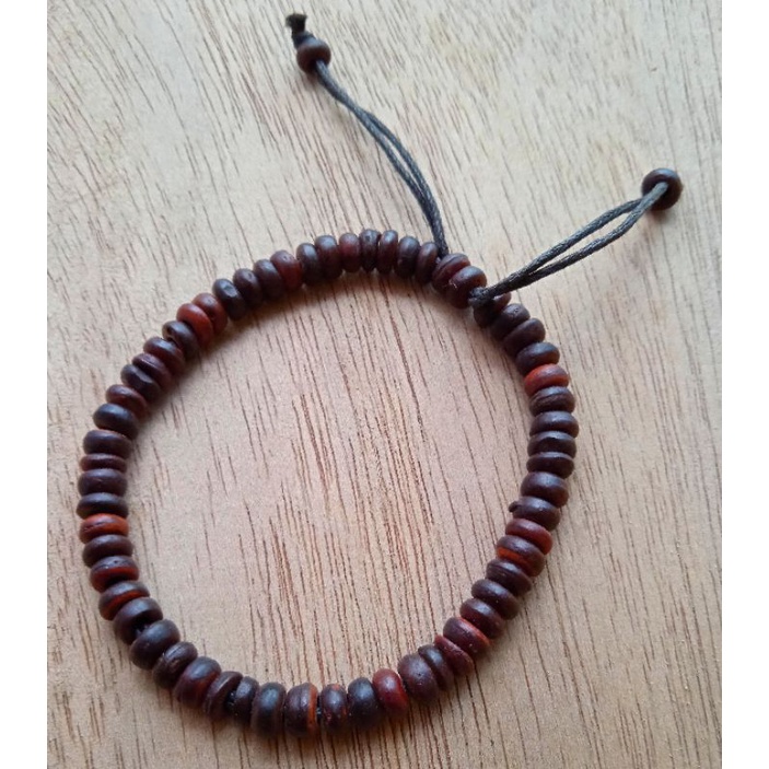 Gelang kayu Etnik bulat