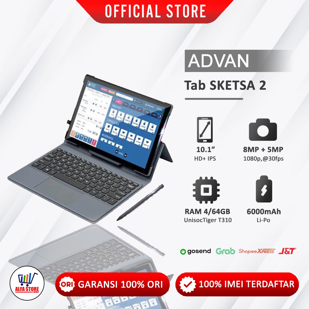 ADVAN SKETSA 2 RAM 4/64GB GARANSI RESMI ADVAN