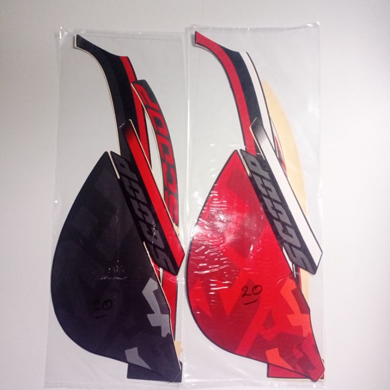 (ORI) Striping Sticker Honda Scoopy Sporty 2020 2021