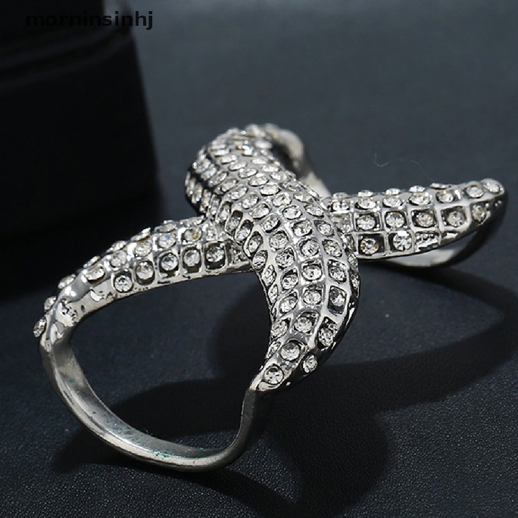 Mornin Bros Pin Ring Bulat Hias Kristal Untuk Aksesoris Scarf Wanita