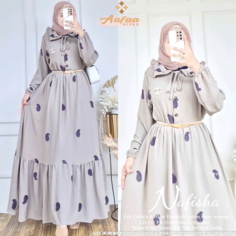 NAFISHA DRESS BY AUFAA HIJAB