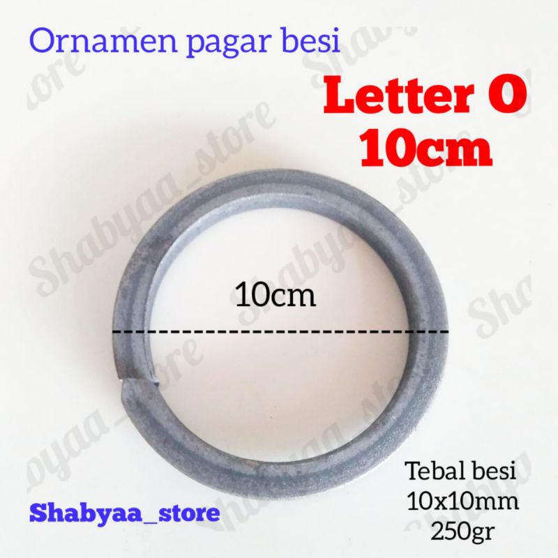 Lingkaran ring nako 10cm ornamen aksesoris asesoris pagar besi