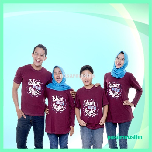Atasan kaos muslim cool couple kaos Family Couple MCF-