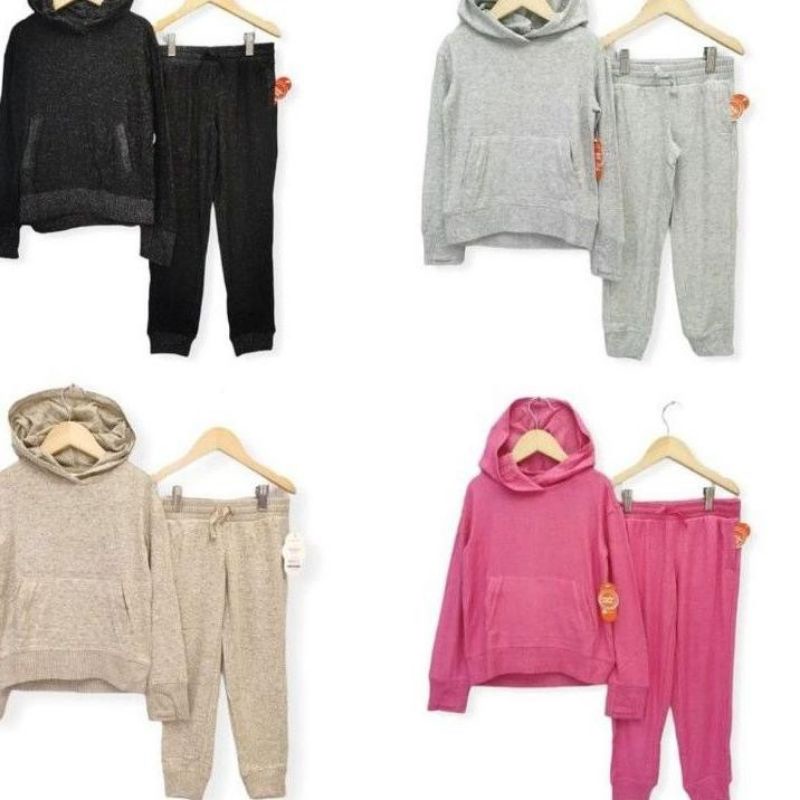 Setelan jaket jogger anak dewasa branded Wonder Nation 4-16 T
