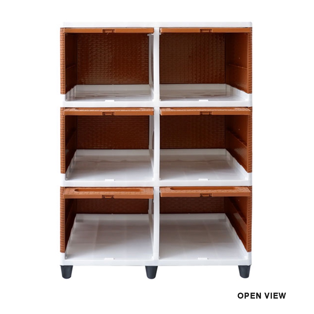 LEMARI PAKAIAN PLASTIK DOUBLE CLUB FLIP 3 SUSUN LEMARI PLASTIK SERBAGUNA CABINET LACI MINIMALIS