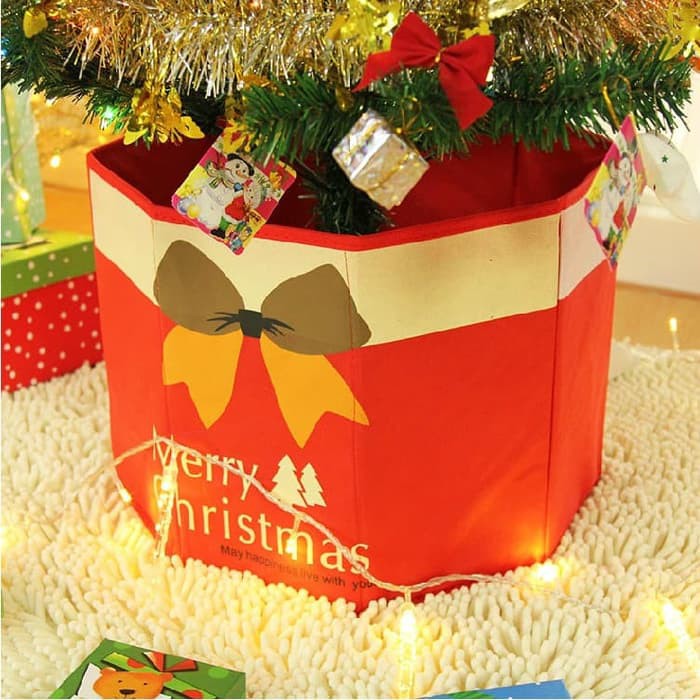 XTCC christmas tree cover leg pot kaki pohon natal hiasan aksesoris