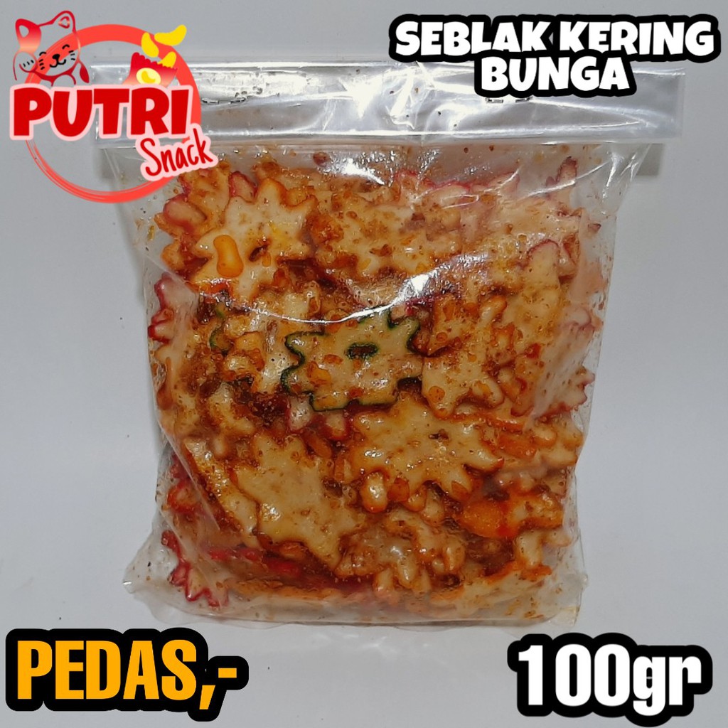 Keripik Seblak Kering Bintang 100gr - Bumbu KHAS PUTRI SNACK