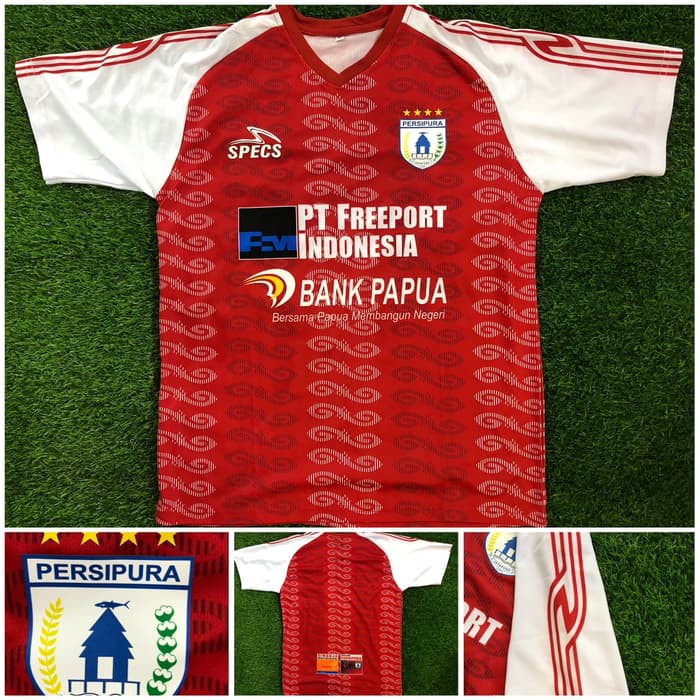 PROMO MERAH LGN PUTIH JERSEY PERSIPURA AWAY 2018 2019 LIGA 1 GRADEORI TERMURAH