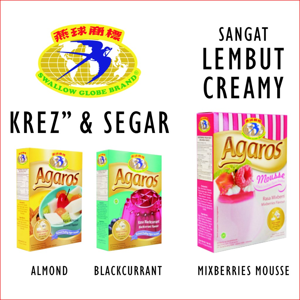 

Agaros Swallow Globe - Agar Jelly Puding Aneka Rasa