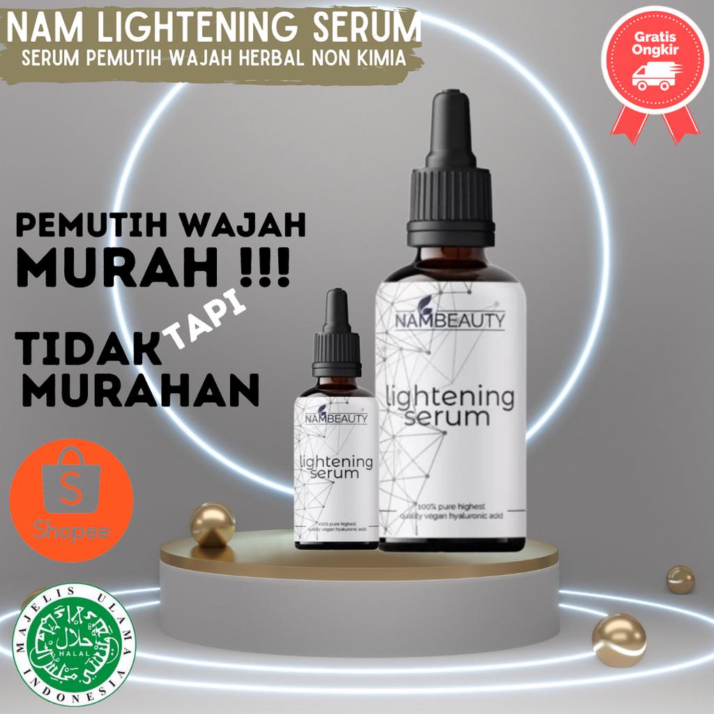 Nam beauty lightening serum serum pencerah wajah serum pencerah wajah+glowing serum pencerah wajah p
