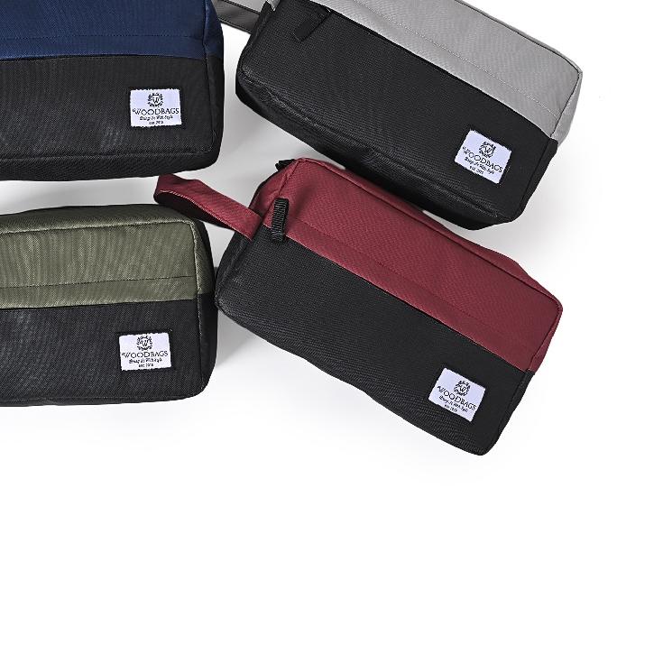 ⅍ Woodbags Tas Tangan Pria Pouch Romero / Travelbag / Tas Kosmetik / Tas Kecil Berkualitas ✹