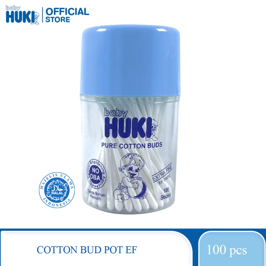 Baby Huki Pure Cotton Bud Pot Extra Fine - For Baby