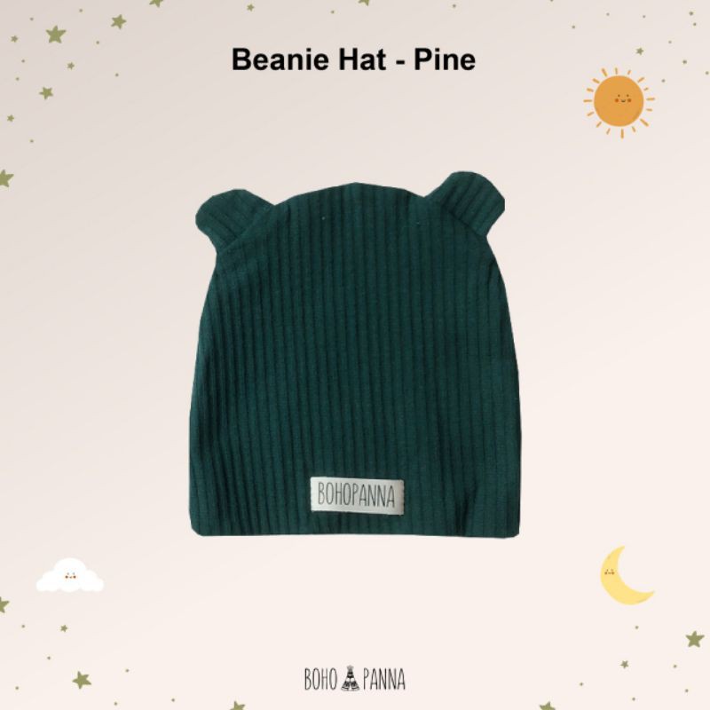 CILLABABY - BOHOPANNA | BOHOBABY BEANIE HAT (Topi Anak Bayi)-Pine