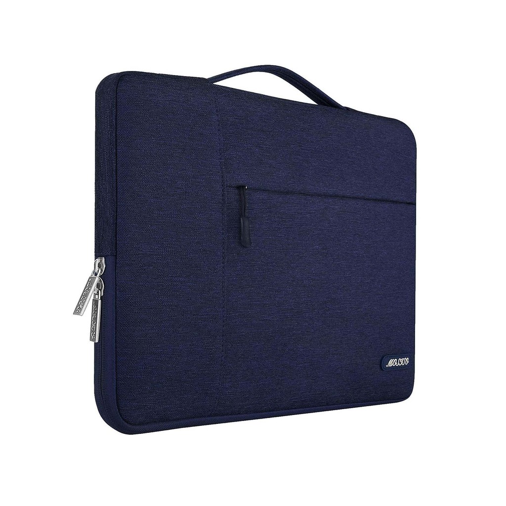 Tas Laptop Jinjng Mosiso Handstrap Shockproof 14 15 inch - navy blue