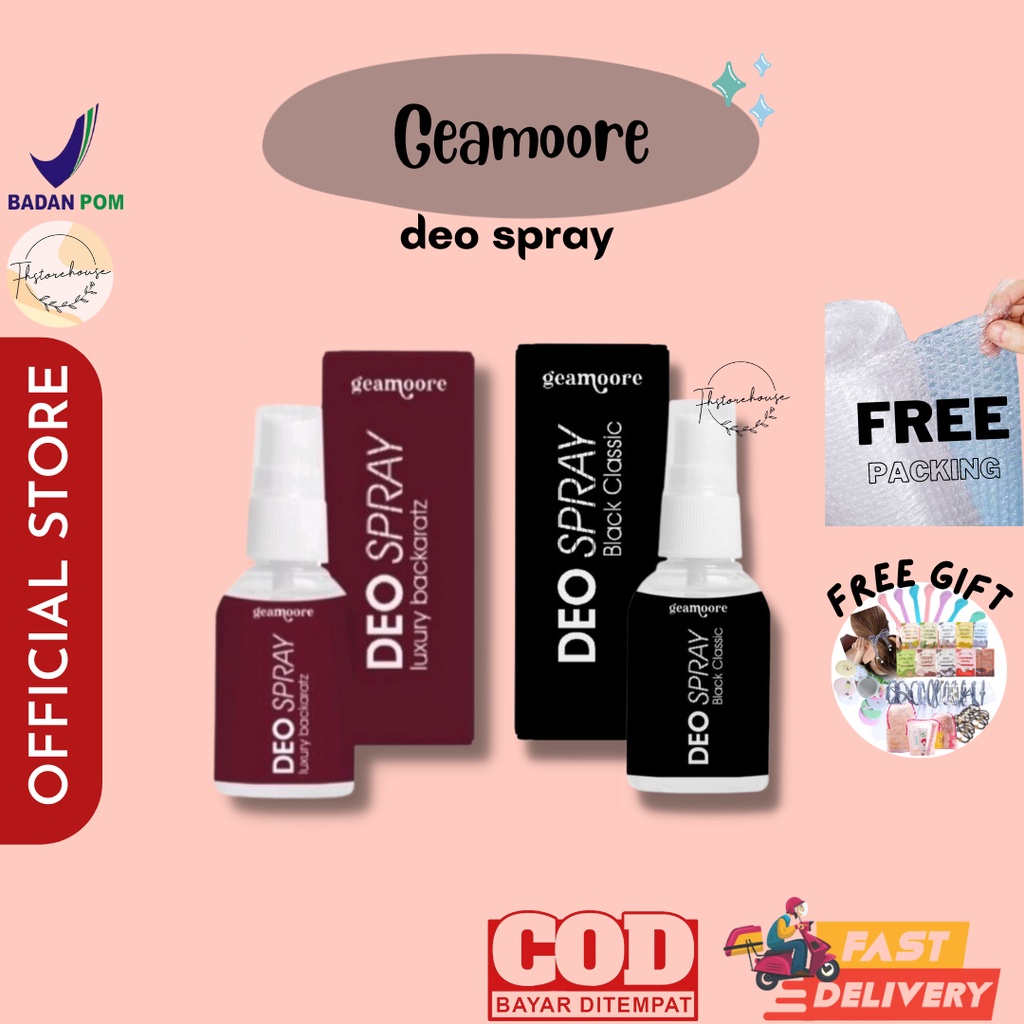 [BUY 1 GET 1 GIFT] BPOM REAYSTOK GEAMOORE DEO SPRAY 30ml BPOM